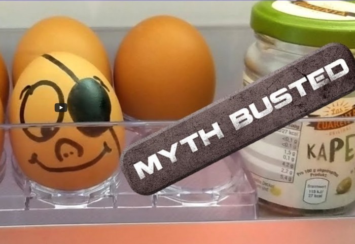 Mit Labortechnik gegen Mythen und Click-Bait-Videos: das Ei in der Kühlschranktür